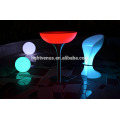 PE plastic remote control LED bar tables/color changing LED cocktail tables/illuminated LED light up table